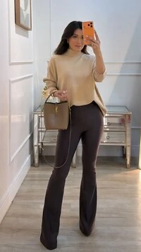 Calça Flare Pilar Power Pala Tripla