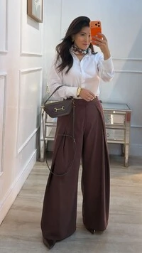 Maxi Camisa Talita Com Pregas Nos Punhos