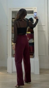 Blusa Tule Mangas Longas Faby Drapeado Lateral