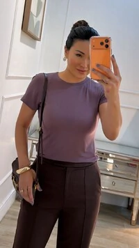 Blusa Básica Gisele Gola Careca