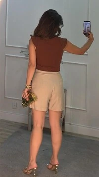 Blusa Cropped Luciene Detalhe De Vivo Nos Ombros