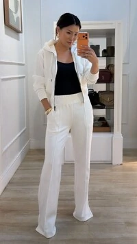 Conjunto Moletom Margareth Blusa E Calça Pantalona