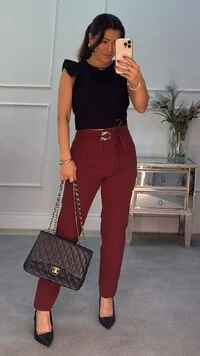 Cropped Twill Edith Mangas De Babado