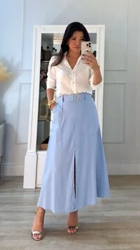 Camisa Viscose Kylie Com Botões Resinados Com Brilho