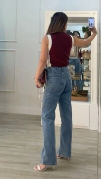 Blusa Regata Tricot Canelada Louise Faixa Lateral