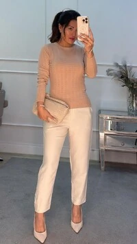 Blusa Tricot Maysa Nervuras Em Formato De Quadrado