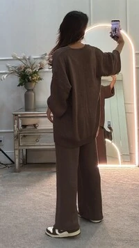 Conjunto Tricot 3 Peças Gigi Twin Set & Calça Pantalona