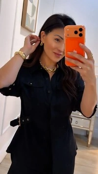 Camisa Luna Detalhe Lateral De Martingalê Com Fivela Dourada