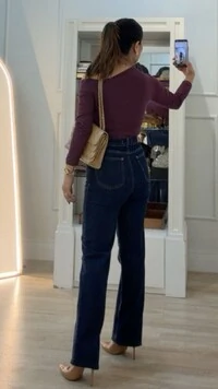 Blusa Malha Ombro Vazado Detalhe De Pregas Layla Mangas 7/8