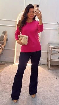 Blusa Tricot Elize Mini Entremeios E Vivos Ondulados Frontais