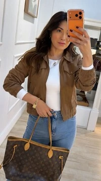 Jaqueta Casaco Bomber Veludo Cotelê Elis Bolsos Com Zíper