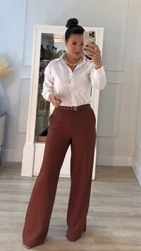 Maxi Camisa Talita Com Pregas Nos Punhos