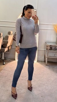 Blusa Charrarrel Tricot Polly Losangos Texturizados