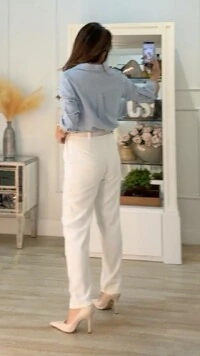 Camisa Mesclada Bolso Único Aysha Martingalê Nos Punhos