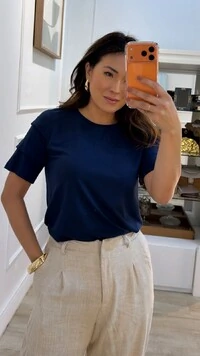 Blusa De Malha Noemi Mangas 3/4 Com Recortes