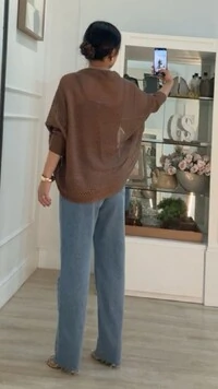 Twin Set Tricot Sheyla Com Entremeios Blusa Regata & Cardigan