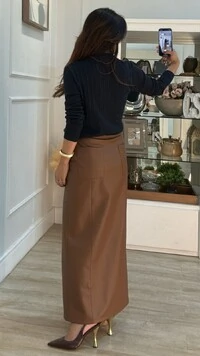 Blusa Tricot Gola Careca Paloma Trançados Pela Peça