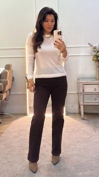 Blusa Mangas Longas Miriam Detalhe Vivo Bicolor