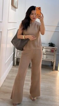Blusa Regata Tricot Natasha Gola Careca