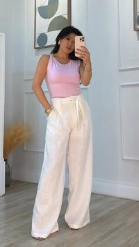 Blusa Regata Malha July Detalhe Fivela Dourada No Ombro