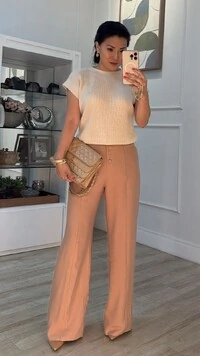 Blusa Ampla Tricot Julie Gola Canoa