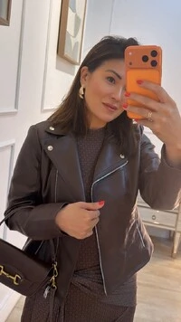 Jaqueta Couro Eco Ashley Zíper Prata