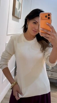 Blusa Tricot Manoela Punhos E Barrado Canelados