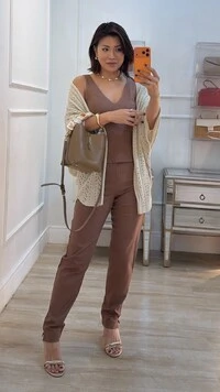 Calça Viscose Com Linho Mariana Botão Forrado