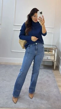 Blusa Tricot Gola Rolê Margoth Detalhes Trançados E Zigue E Zague