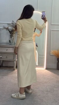 Blusa Tricot Sophie Mangas Longas Princesa E Detalhes De Mini Losangos