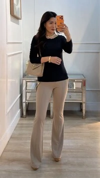 Blusa Gola Canoa Vitoria Mangas Longas
