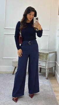 Blusa Tricot Gola Careca Sandra Texturas Frontais