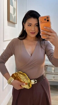 Blusa Cachequer Suplex Mangas Longas Renata Decote V