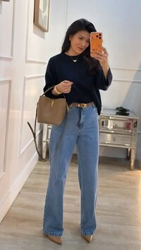 Blusa Tricot Amplo Raissa Nervura E Botões Resinados Nos Punhos