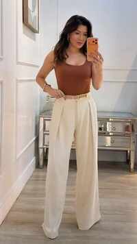 Regata Malha Decote Em U Aline Alças Largas