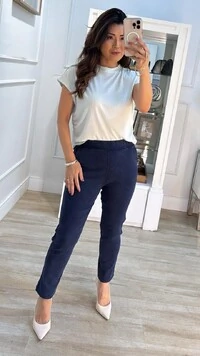 Blusa Ampla Steff Canelada Com Detalhes Texturizados