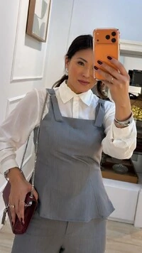 Blusa Alice Com Fivelas Duplas Nas Alças