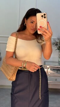 Blusa Canelada Ombro A Ombro Juliana