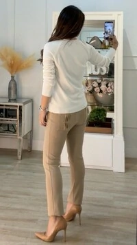 Blusa Tricot Halley Frontal Com Trançado Duplo E Zigue Zague