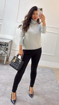 Calça Sarja Skinny Desire Pala Larga Com Elástico