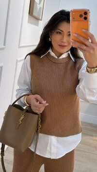 Blusa Regata Tricot Natasha Gola Careca