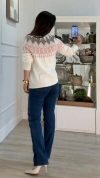 Blusa Tricot Melory Com Losangos Multicolor