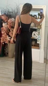 Calça Pantalona Pietra Pala Larga Com Elástico