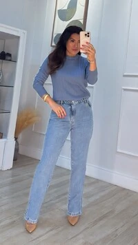 Blusa Tricot Gola Careca Paloma Trançados Pela Peça