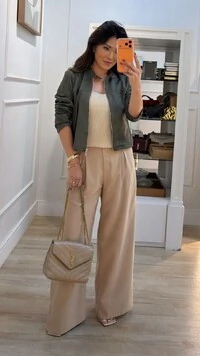 Blusa Regata Básica Tricot Lilian Alças Largas