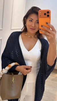 Kimono Tricot Vazado Fabi Mangas 3/4