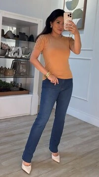 Blusa De Malha Thalita Mangas Curtas Vazadas