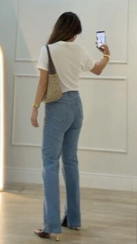 Camisa Polo Texturizada Gabriela Mangas Detalhe Dobrado