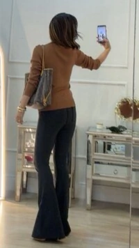 Blusa Tricot Manoela Punhos E Barrado Canelados