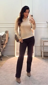 Blusa Mangas Longas Miriam Detalhe Vivo Bicolor